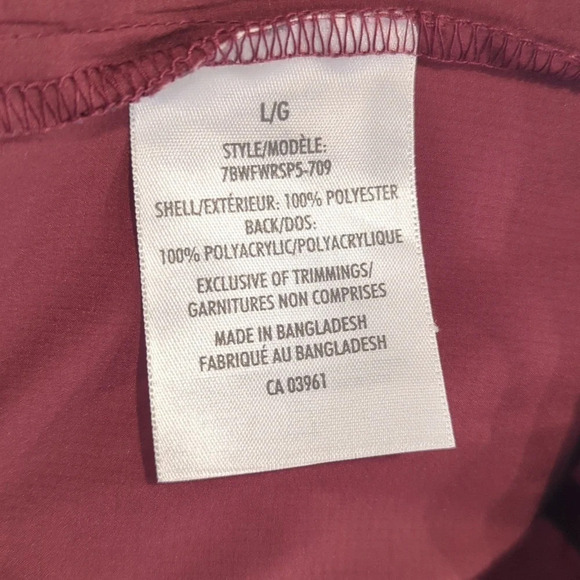 WindRiver Purple/Maroon Super Lightweight Zip  Up Hooded Jacket Woman Large - Picture 9 of 9